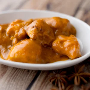 Muslo de pollo al curry