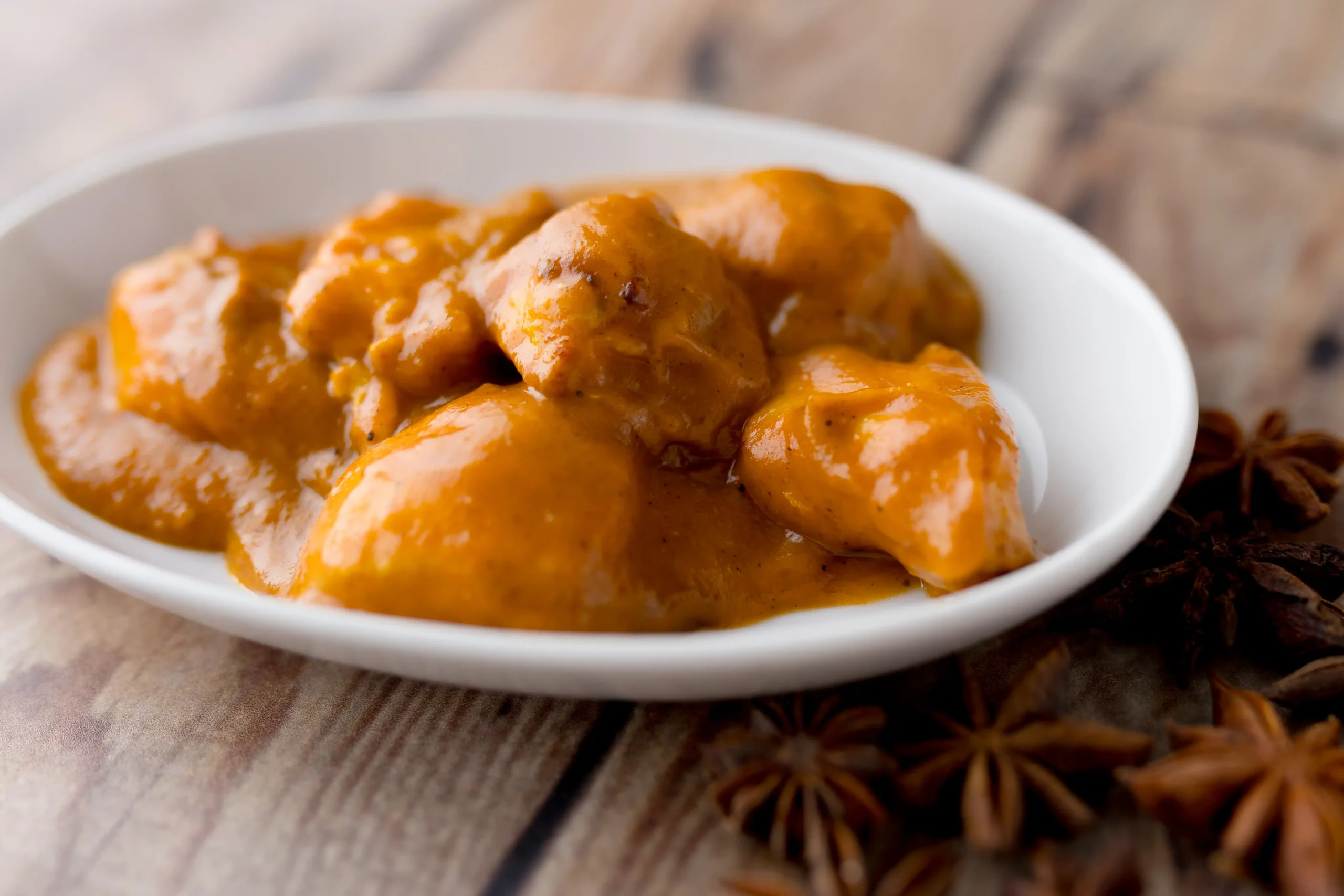 Muslo de pollo al curry