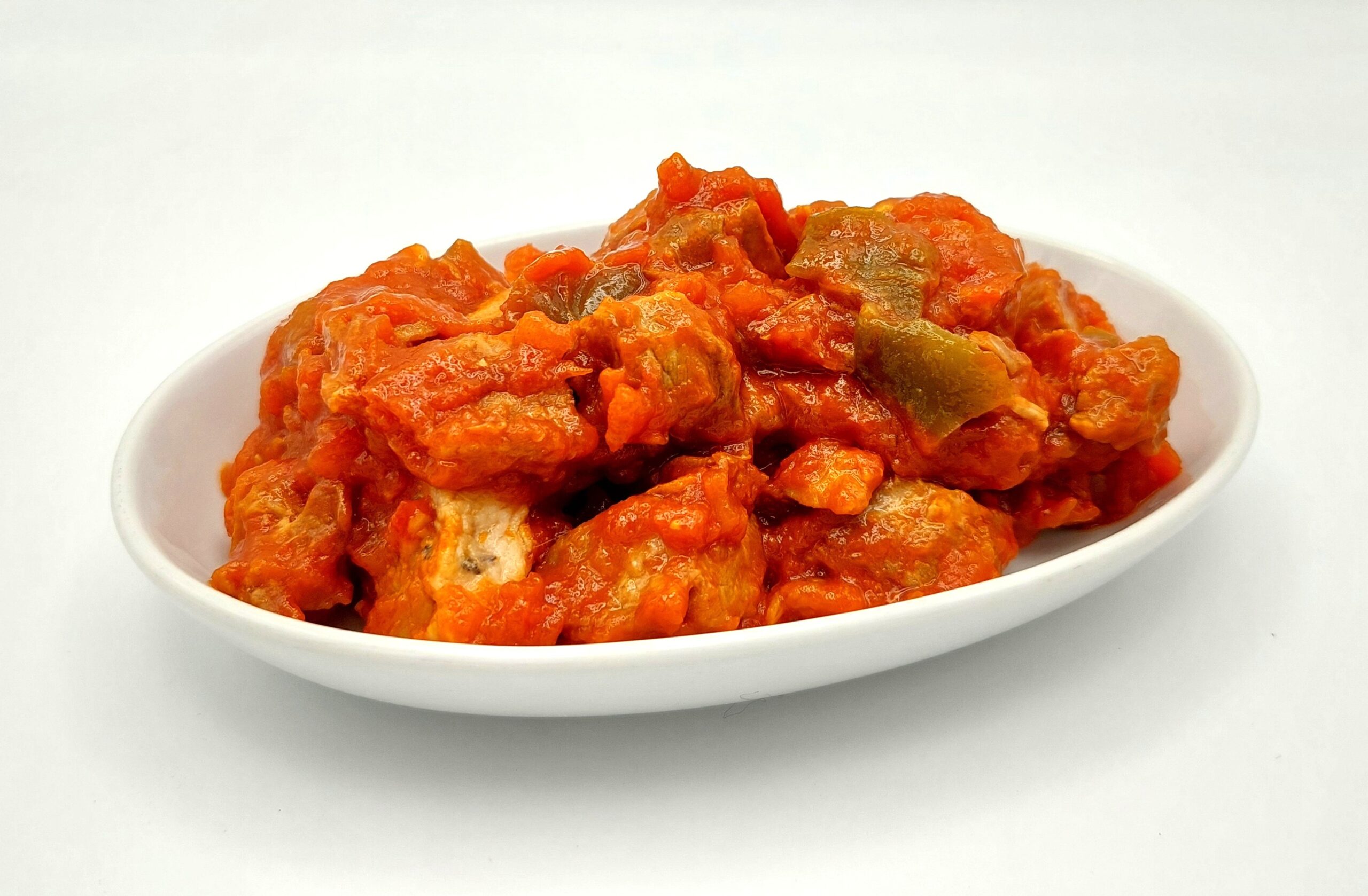 Magra de cerdo con tomate